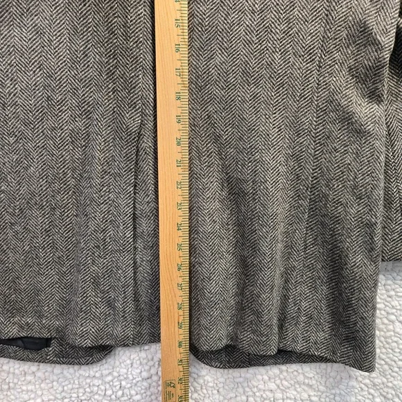 Vtg Bradmore Mens 40R Brown Wool Herringbone Tweed Blazer Jacket Preppy Academia - Picture 13 of 14